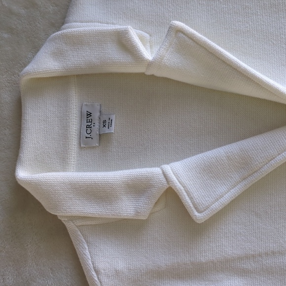 J. Crew Sweater Blazer Cream Ponte Knit Classic Stretch XS Professional - Picture 10 of 16